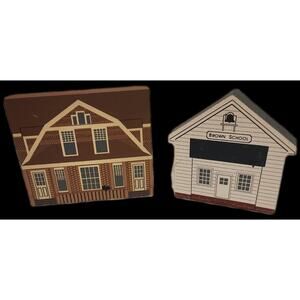 Cats Meow 1991 Limberlost Cabin Collectors Club  Brown School Ohio Amish Series